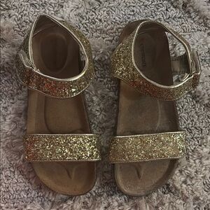 crewcuts Glittery Gold Kids Sandals